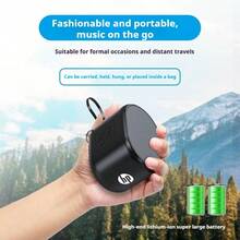 HP BTS01 Mini Bluetooth Speaker Silicone Subwoofer Support TF Card U Disk - one-size - View 2