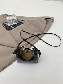 小众设计女士单肩包，2026新款时尚单肩斜挎包，高端女士手提包 - 黑色 - 查看 4