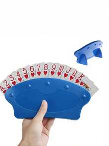 1个扑克牌架，塑料免提牌架，用于纸牌游戏，扑克牌架支架，扑克牌架底座。 - 彩色 - 查看 2