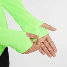Áo thun dài tay cổ dệt kim dài tay dành cho nam AS M NK DF STRIDE HZ MIDLAYER THV2181-377 - màu xanh lá - Xem 4
