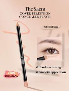 the SAEM Cover Perfection Concealer Pen (With Sharpener), Salmon Beige, Skin Tone Concealer, 0.2g/0.01oz - Salmon Beige - View 2