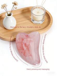 1/2/3/4/5/6件套面部美容按摩工具组合套装，女士面部提拉按摩，刮痧，眼部按摩，头部按摩多功能肌肉放松小工具 - 粉色 - 查看 6