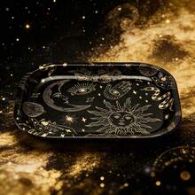 半件套占星术灵感日月卷烟托盘和草药研磨器 - 彩色 - 查看 5