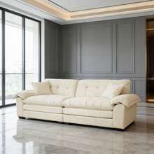 Sofás y Sillones - Beige + Tapizado + 2 Plazas - Ver 1