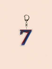 1pc Acrylic Keychain, V Layover Boy With L UV Seven A-Share, St Black Swan, K-Pop Number 7 Album Seven Bagcharm; Best Choice For Fans; Creative K-Pop Lover Campus Cartoon Christmas Gift - Multicolor - View 8