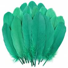 150 Stücke künstliche Handwerksfedern im Großeinkauf, Handwerksproduktion, DIY Federprodukte, Federdekorationen für Kleidung, Federzubehör für Heimdekoration, Traumfängerfedern, Karnevals, verschiedene dekorative Federn, Federrequisiten für Partys, Federhaarextensions - 150 Stück Grün - Übersicht 2