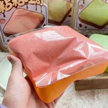 优质超大号慢回弹吐司 - 棉花糖造型 - 解压面包捏捏乐 - 释放压力 - 软萌 - 生日礼物 - 节日礼物 - 彩色 - 查看 6