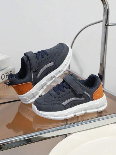 1 par de zapatos deportivos casuales a prueba de agua y antideslizantes para niños, zapatos de senderismo para el uso diario de los niños, zapatos versátiles clásicos para caminar para niños pequeños