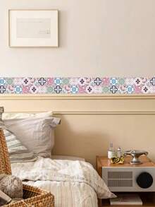 Pegatina autoadhesiva para tabla de natación, pegatina impermeable y a prueba de humedad para azulejos de pared, para la línea de la cintura de los gabinetes de cocina, cubierta para zócalo para ocultar imperfecciones y decoración. - B - Ver 5