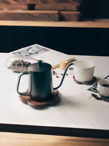 木质杯垫 茶杯咖啡杯垫 耐热圆形碗茶壶垫 保温餐具杯架 - 彩色 - 查看 4