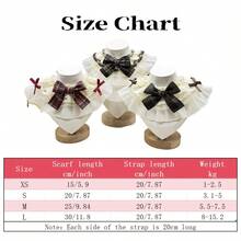 Cute Bowknot Princess Lolita Pet Bib Retro Pastoral Style Dog Bandana Collar Scarf - Multicolor - View 2