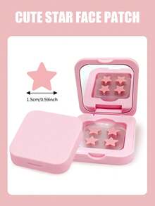 60pcs/Box Cute Star Stickers - Face Stickers, Alcohol-Free, Fragrance-Free, Gentle On Skin, Easy To Apply, Waterproof, Ideal For Party Decorations, Face Stickers, Decorative Stickers, Comes With Makeup Mirror, Suitable For Makeup, Room Decor, Vanity, Travel, Bedroom, Makeup Accessories, Essential For Photo Shoots, Face Painting, Suitable For Various Gatherings, Parties And Entertainment Activities - Multicolor - View 3