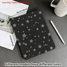 可爱闪亮星星 iPad 保护壳 透明亚克力防震三折支架 适用于 iPad 10 代 - 黑色 - 查看 5