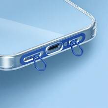 1pc Phone Lanyard Accessories - Side Hanging Double Buckle Pad, Ultra-Thin Back Sticker To Ensure Anti-Lost, Firm Connection Pad, Double Hanging Double Ear Phone Clip, Phone Lanyard Matching Parts - Multicolor - View 8