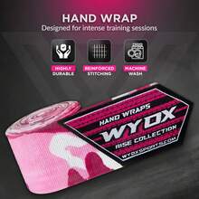 Vendas de Boxeo Guantes Interiores, elásticas, con Lazo para el Pulgar, Estilo Mexicano, para Debajo de los Mitones - Malla Rosa - Ver 10