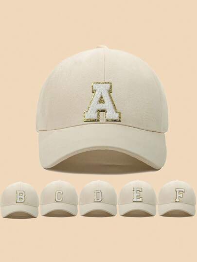 1pc Kids 26 Letter Pattern Baseball Cap, Toddler Boys Girls Sun Hat, Suitable For Outdoor Daily Wear, UV Protection