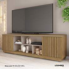 Mesa para TV Belém Miel Loomber - Camel - Ver 1