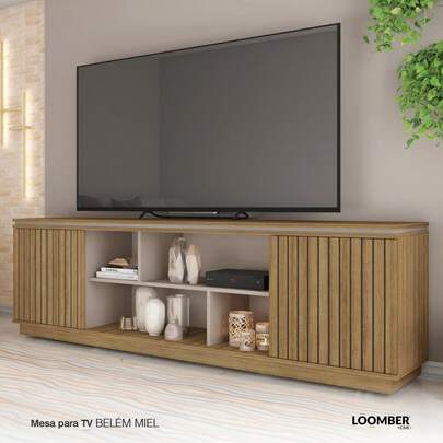 Mesa para TV Belém Miel Loomber