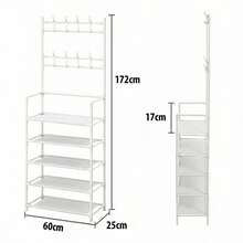 Perchero Organizador Hogar Ropa Armario Closet Rack Metálico - Blanco - Ver 5
