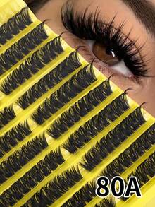 10 Baris 180/160 PCS Gugusan Bulu Mata Individual 40D-100D D Curl 8-16mm Gugusan Bulu Mata DIY Ekstra Tebal & Mengembang & Tampilan Alami Kit Ekstensi Bulu Mata Individual yang Dapat Digunakan Kembali Untuk Penggunaan Sendiri di Rumah atau Saat Bepergian Untuk Kehidupan Sehari-hari & Pernikahan & Kencan & Pesta & Perjalanan & Musim Semi Gugusan Bulu Mata, Gugusan Bulu Mata, Bulu Mata Individual, Bulu Mata, Bulu Mata Palsu - DD - View 4