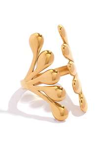 2pcs/1pc Minimalist Geometric Smooth Stainless Steel Ring Set, Holiday Gift/Versatile Daily Wear - Multicolor - View 8