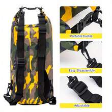 Camouflage Waterproof Dry Bag, High Quality Floating Dry Backpack 1.32 Gallon/2.64 Gallon/3.96 Gallon/5.28 Gallon/7.93 Gallon, Roll Top Bag Keeps Gear Dry, Suitable For Kayaking, Rafting, Sailing, Swimming, Camping, Hiking, Beach, Fishing - Multicolor - View 5