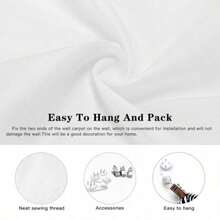 Kawaii Anime  Bear Printed Tapestry Wall Hanging Cute Cartoon Style Fantasy Background Home Decoration.Jpg - White 1pc - View 4