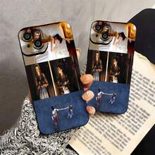 Estuche para teléfono con patrón Lovers Embrace Compatible con teléfonos   17  16 Pro Max  15 Pro Max  13 y  12 Hecho de material de TPU, brinda protección contra golpes y caídas Es un gran regalo para familiares, amigos, amantes, novios y novias - Negro - Ver 5