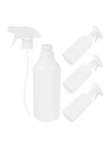 1/2/4pcs 16oz/500ml Refillable Empty Spray Bottles, For Cleaning Solutions, Hair Spray, Plant Misting, Premium Mist Nozzle, Water Gun, Sprayer, Bleach/Vinegar/Rubbing Alcohol - White - View 1