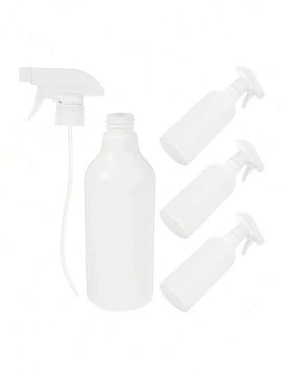 1/2/4pcs 16oz/500ml Refillable Empty Spray Bottles, For Cleaning Solutions, Hair Spray, Plant Watering, Premium Mist Nozzle, Water Gun, Sprayer, Bleach/Vinegar/Rubbing Alcohol