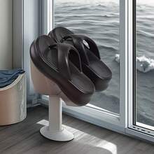 ASOFTER Women's Black Casual Slip-On Sandals, Thick Sole Minimalist Design, Suitable For Spring/Summer, Cherry Blossom Season, Ramadan, Graduation - Black - View 7