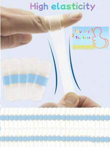 50/100/200pcs Transparent Waterproof Breathable Bandages, Skin-Friendly, Flexible And Elastic - White - View 2