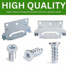 116791  Skorva Midbeam Bed Monunting Brackets X 8 Camper Conversion Brackets - Silver - View 8
