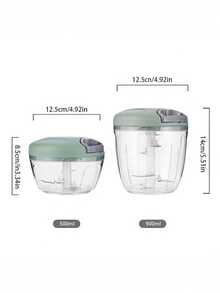 1个厨房蒜蓉压榨器/蒜泥器/蒜蓉研磨器 500/900毫升 - 彩色 - 查看 7