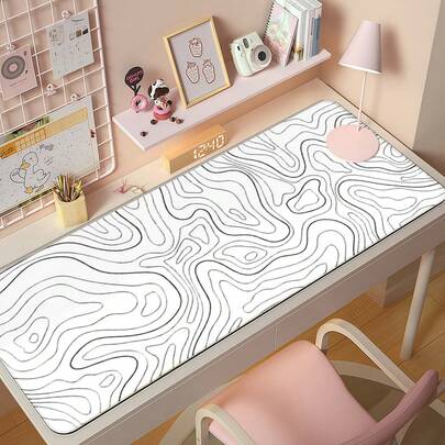 وسادة فأرة كبيرة قابلة للغسل، حصيرة مكتب الكمبيوتر المحمول مع قاعدة مطاطية مانعة للانزلاق