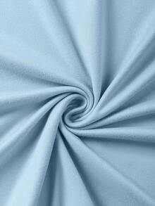 Men's Summer Letter Print Round Neck Short Sleeve Casual T-Shirt - Baby Blue - View 6