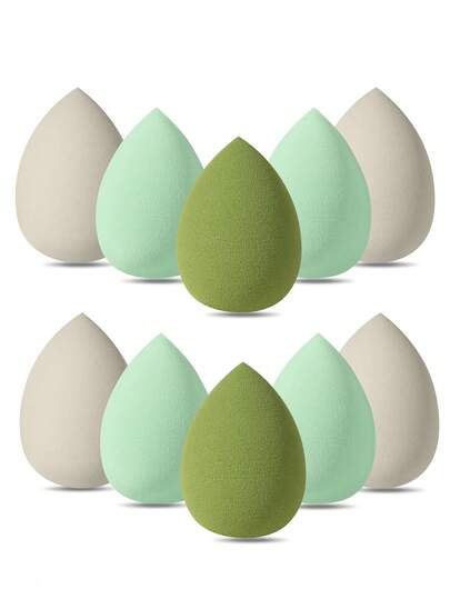 10PCS Portable Replacement Makeup Sponges Set: Latex-Free Soft Sponges – Perfect For Home, Travel & Salon Daily Replacement