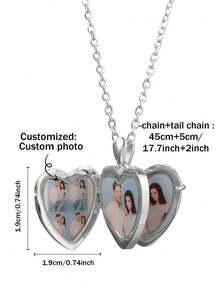 Customized Personalized European And American Cross-Border Color Photo Necklace, Mother's Day Gift, Valentine's Day Gift, Birthday Anniversary Gift, For Friends, Classmates, Graduation, , Family, High-End Gift, Southeast Asia,Jewellery For Ladies ,Boho Statement - Style 1 - View 5