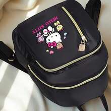 SANRIO 1 chiếc balo mini thời trang Kitty & Kuromi, kiểu dáng học sinh, quai điều chỉnh được, thiết kế tối giản nhẹ nhàng, phù hợp cho việc đi làm hàng ngày, đến trường, du lịch, công sở dành cho học sinh. - Nhiều màu - Xem 5