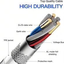 Adaptador de carga rápida de rayo a conector de auriculares de 3.5 mm, 1-2 piezas, adaptador de conector de auriculares de 3.5 mm, cable divisor de carga y audio compatible con iPhone 14/Pro Max/13/Plus/12/11/XS/8/XS 7/6, regalo de primavera - Blanco - Ver 6