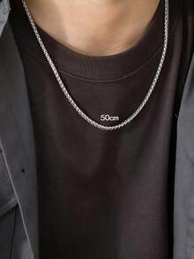 2pcs Cross Charm Necklace, Stainless Steel Jewelry - Multicolor - View 11