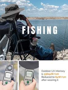 Unisex Wide Brim Sun Hat - Ideal For Fishing, Hiking And Camping | Classic Breathable Wide Brim Fishing Sun Hat, Sun Hat, Face Mask, With Neck Flap, Quick Dry Waterproof, UV Protection, Breathable - A - View 2