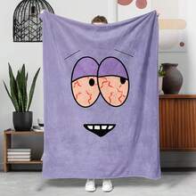 Cartoon-Themed, Retro, Creative And Attractive 67 Combination Design Blanket,Super Soft Flannel Printed Blanket,As Birthday Gifts, Family, Wedding, Souvenir Blankets, Polyester Blankets Suitable For All Seasons, Washable, Machine Washable, Lightweight, Breathable, Comfortable, Warm, Unique, 280gsm For Him, Her Personalized Ideal Gifts For Her, Him, Family, Boyfriend, Girlfriend, Father, Family, Mother, Lover, Daughter, Son, Grandfather, Grandmother, Friend, Classmate, Pet. Perfect Nap, Camping, Travel, Home, Daily Life, Office Decoration, Birthday, Anniversary, Valentine's Day, Thanksgiving, Christmas, Halloween, Mother's Day, Father's Day, Wedding, New Year Gifts ,Sofa,Bed,Car,Bedroom,Living Room,Office, Outdoor Camping, Beach,Wall Decoration - 多色39 - 查看 4