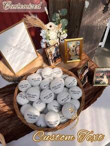 Personalized Dog Toy Ball, Customized Wedding Favors, Customized Tennis Ball With Heart Message, Tennis Player Gift, Dog Toy/Puppy Toy/Cat Toy/Tennis Toy - Multicolor - View 3