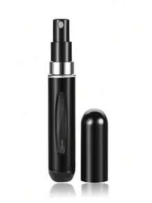 1PC Black Practical Mini Perfume Spray Bottle, Portable Perfume Atomizer With Refillable Design, Made For Fragrance Lovers & Frequent Travelers To Carry Perfume Conveniently During Trips & Daily Outings, Suitable For Men & Women, Easy To Use In Luggage & Handbag Scenarios, Mini Size Complies With Travel Regulations For Carry-On Items, Refillable Design Lets You Bring Your Favorite Fragrance Without Carrying Full-Size Bottles, Sturdy Construction Withstands Travel Wear And Tear, A Practical Accessory For Keeping Perfume Handy Anytime, Anywhere - 黑色 - 查看 12