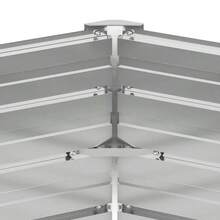 vidaXL Garten-Hochbeet Braun 129 x 129 x 77 cm Verzinkter Stahl - A - Übersicht 8