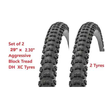 2 X 29ER TYRES ! 2 X29" X 2.30" Tyres Mountain Bike MTB 29X2.30" XC Offroad DH