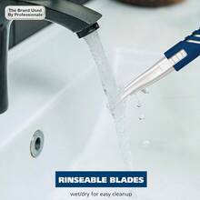 Recortadora de depilación facial para cejas bikini y doble cara para con agarre de goma modelo 3026636-035 - Azul - Ver 8