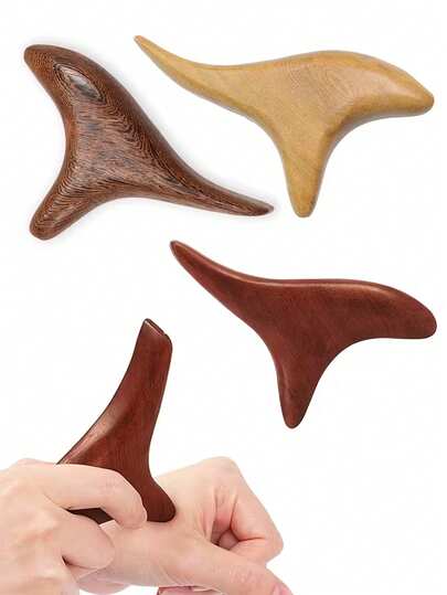 三角鸟形触发点按摩刮痧工具，适用于足部按摩，柔和而有力的压力均匀地施加在身体表面的穴位上，确保舒适无痛。