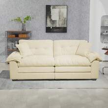 Sofás y Sillones - Beige + Tapizado + 2 Plazas - Ver 8